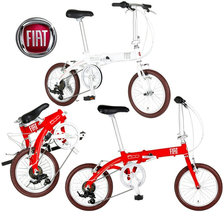 楽天市場】FIAT 16インチ折りたたみ自転車フィアット シマノ製6  