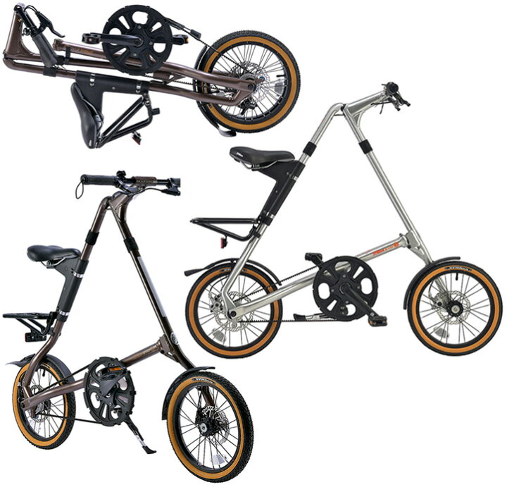 楽天市場】16インチ折り畳み自転車 ストライダSTRIDA 3段変速付き前後 