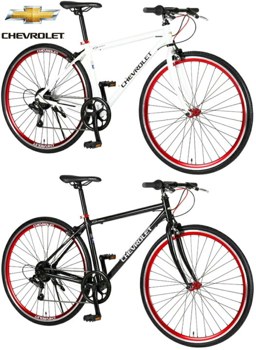 楽天市場】シボレー 700C 約27インチ自転車シマノ製6段変速付きクロス  