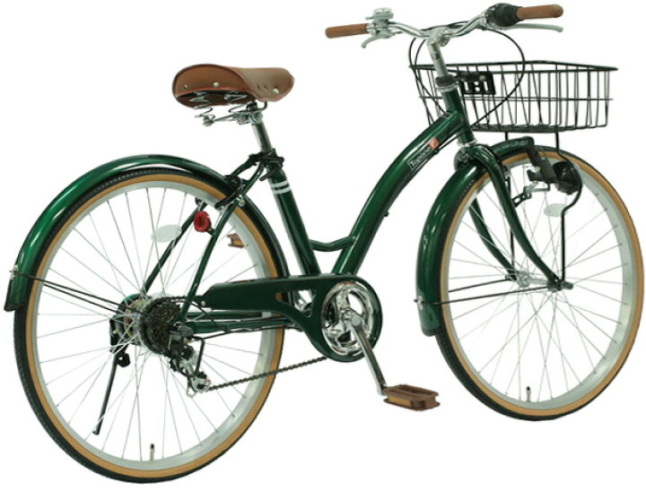 楽天市場】おしゃれ街乗り26インチ自転車スタイリッシュシティー 