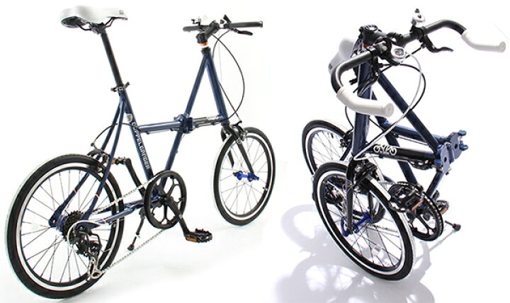 楽天市場】20インチ折り畳み自転車クロスバイク ミニベロ DGネイビー 