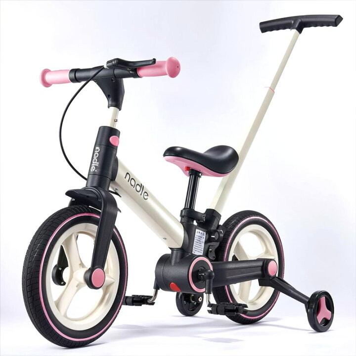 楽天市場】プッシュバー搭載12インチ補助輪付き子供用自転車おしゃれ 