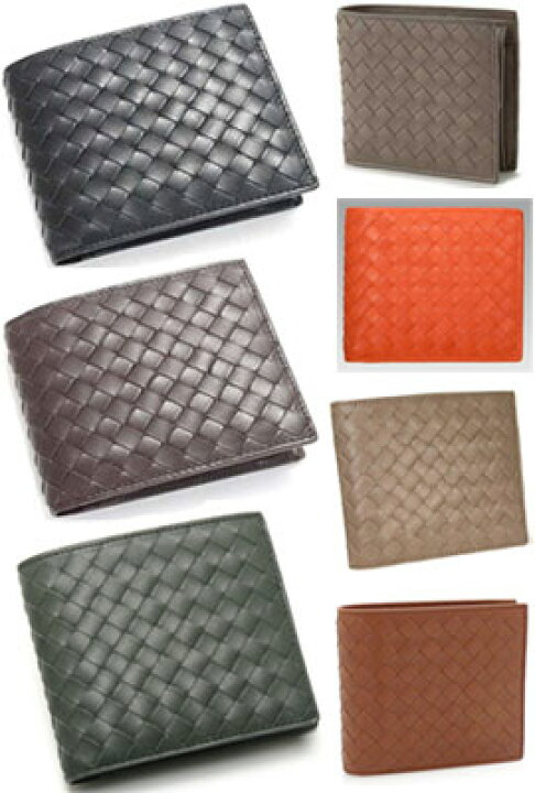 楽天市場】BOTTEGA VENETA ボッテガベネタメンズ 小銭入れ付き二つ折リ 