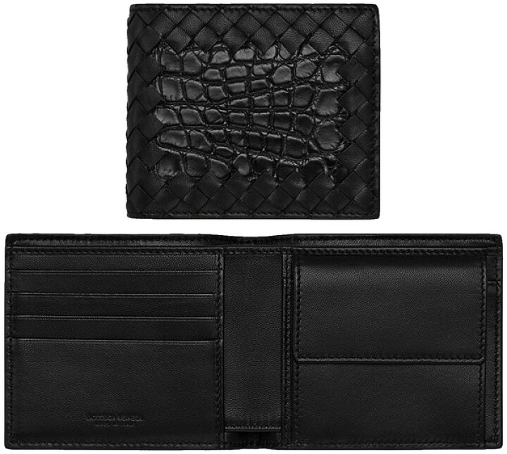 楽天市場】BOTTEGA VENETAボッテガヴェネタ男性用小銭入れ付き二つ折り  