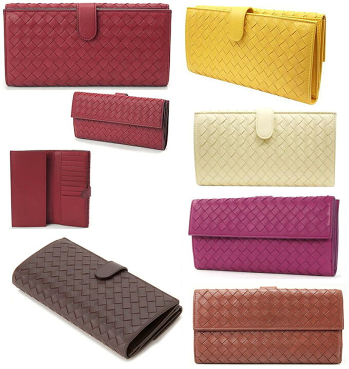 楽天市場】BOTTEGA VENETA ボッテガベネタ二つ折り長財布Wホック 