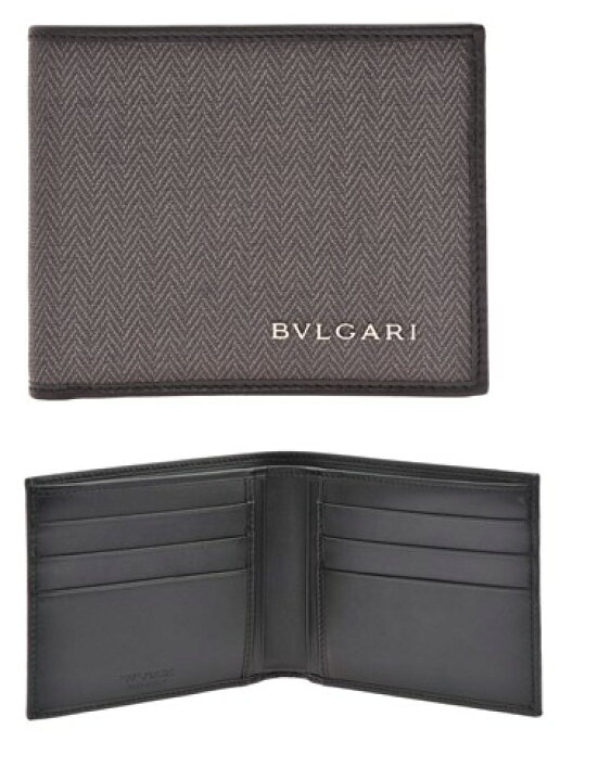 楽天市場】BVLGARI ブルガリ メンズ二つ折り財布 札入れ ダーク 