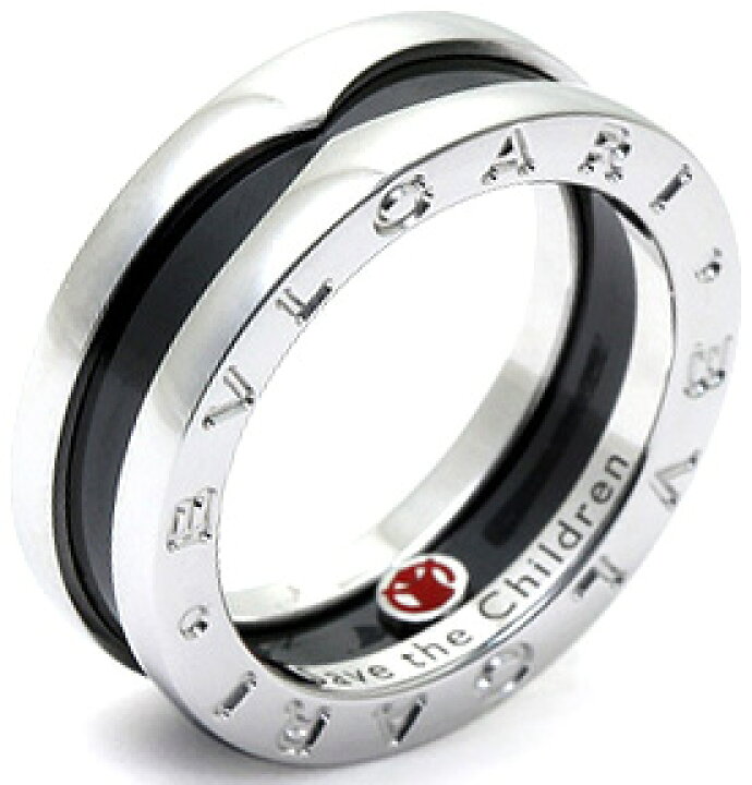 楽天市場】BVLGARI ブルガリ スターリングシルバーロゴ刻印指輪 メンズ 