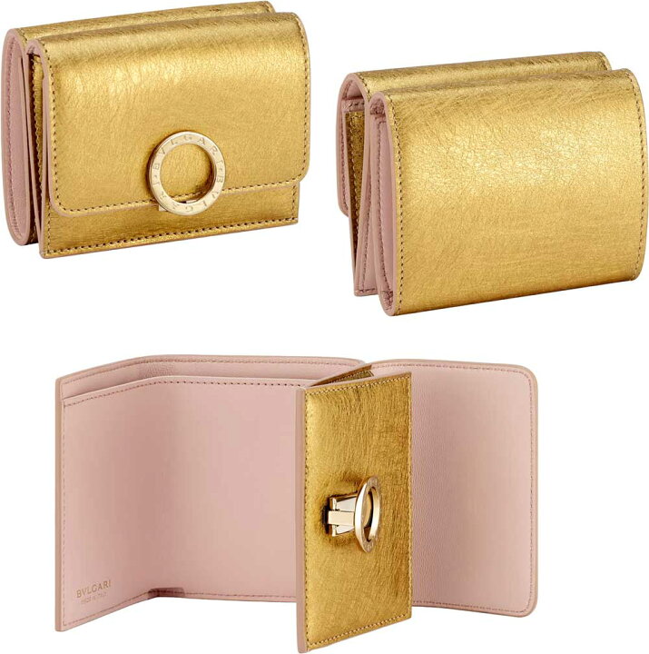 BVLGARI ゴールド 三つ折り財布（楽天市場】BVLGARI ブルガリブルガリ  