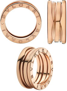 BVLGARI Bzero1RING �u���K�� �w�փ����Y ���f�B�[�X 3�A�r�[�[�����������OB.zero1 S 3�o���h�����O ��т�18K�s���N�S�[���h�S�[���h BZERO3�o���h�����O�~�`���Z��R���b�Z�I�C���X�s���[�V����