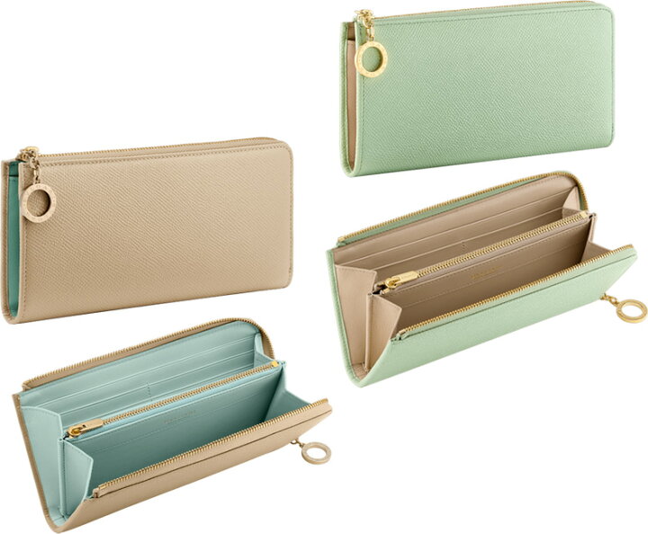 BVLGARI L字ファスナー レザー レディース 長財布 9137