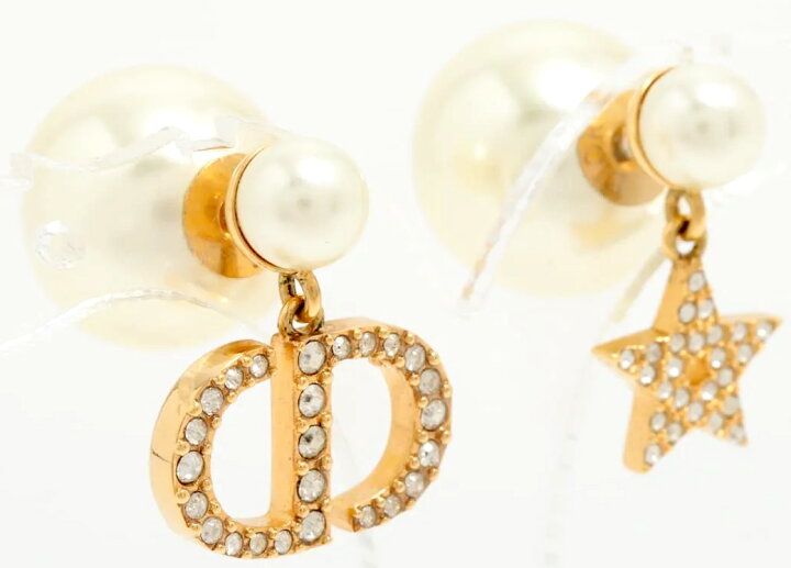 楽天市場】Christian Dior ピアスクリスチャンディオールアシンメ 