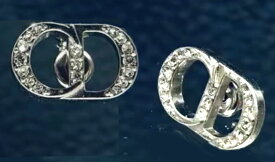 Christian Dior レディースピアスクリスチャンディオールシルバーCDアイコンロゴ ホワイトクリスタルピアススターリングシルバー×クリアクリスタルラインストーン 耳元のアクセントに プレゼントに最適 PIERCED990SL