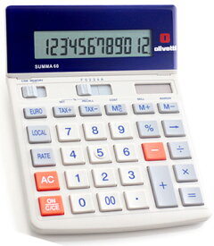 シックトーンスタイル計算機オフホワイト×グレー×オレンジ×ネイビー仕事場でもデザインにコダワルならコレ欧州デザイン カリキュレーター 電卓液晶部角度調整可能有機的な直線が印象的なの電卓12桁大型液晶 Calculator
