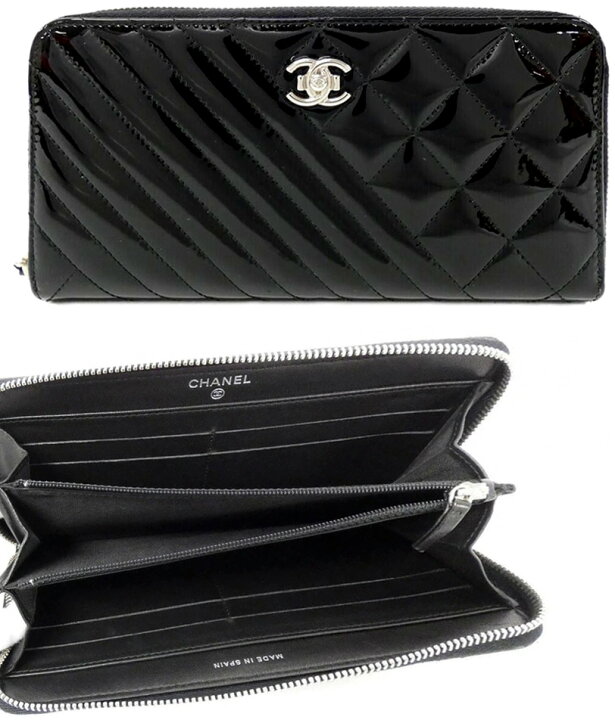 楽天市場】CHANEL シャネル レディース小銭入れ付きラウンドファスナー  