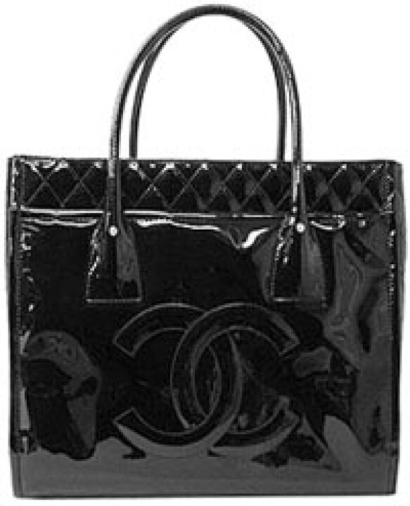 楽天市場】CHANEL シャネル エナメルトートバッグ大きなココマーク 