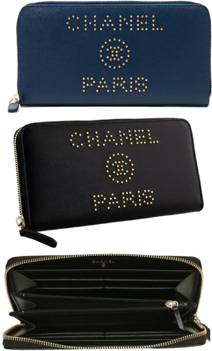楽天市場】CHANEL シャネル小銭入れ付きラウンドファスナー長財布ココ 