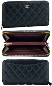 CHANEL �V���l�� ���K����t�����E���h�t�@�X�i�[�����z�����X�L�����U�[ ���b�h �u���b�N���K����t�������O�W�b�v�E�H���b�g�s���N �O���[�� CLASSICLONGZIPPED6513RE�L���e�B���O�X�e�b�` �N��