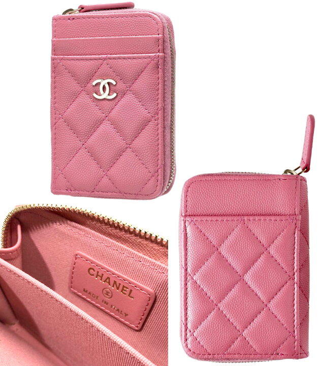 楽天市場】CHANEL シャネルラウンドファスナーコインケースブラック  