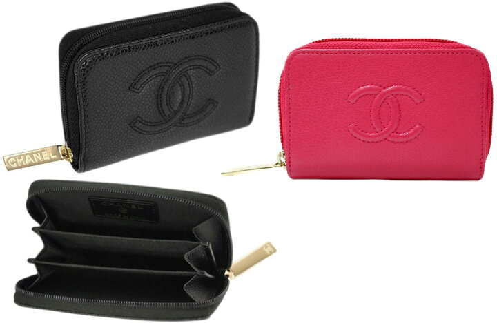 楽天市場】CHANEL シャネルラウンドファスナー カードケースコイン 