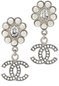CHANEL Vl sAXXCORR}[N Vo[CXg[CCS}[Np[t[̃ANZgɒav[g₨j̑蕨ɍœK NO877SKCL Crystal Pearl CC Drop Earrings Si