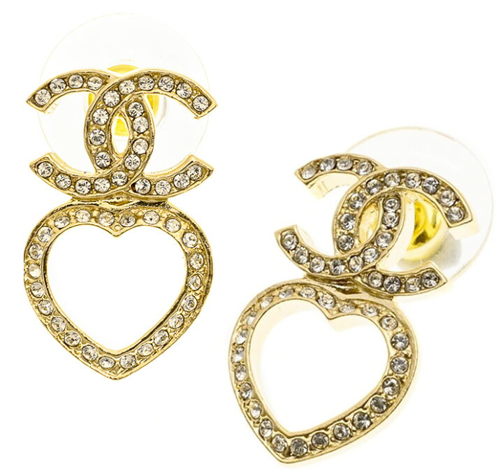 楽天市場】CHANEL シャネル ピアスココマーク CCロゴマーク クリア  