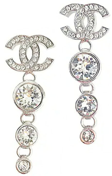 楽天市場】CHANEL PIERCE レディースシャネル ピアス ココマーク3連  