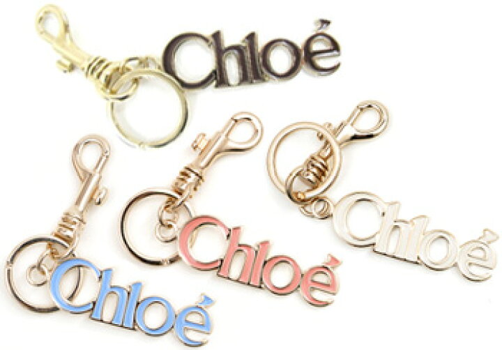 楽天市場】CHLOE クロエ キーホルダーフック ゴールド ロゴプレート 