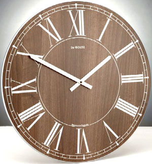 楽天市場】イングランド製 インハウス 壁掛け時計木製ウォールクロック 