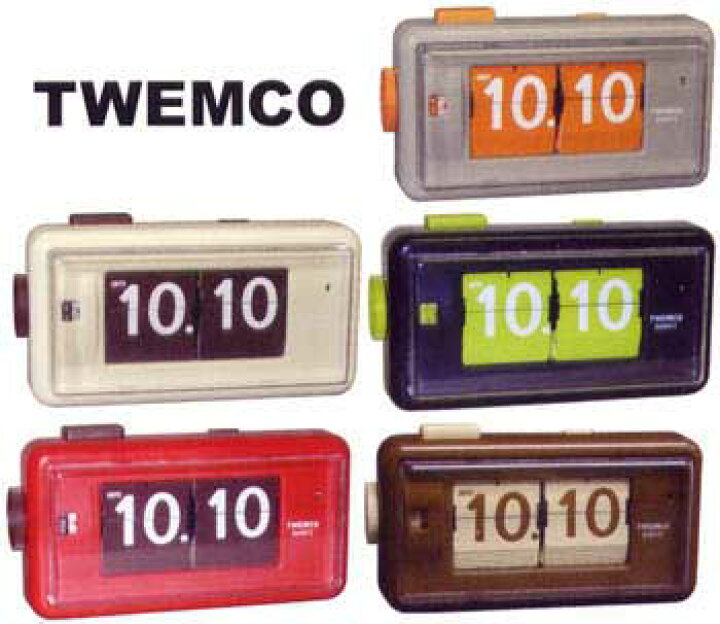 TWEMCO パタパタ時計 AL-30 グレー