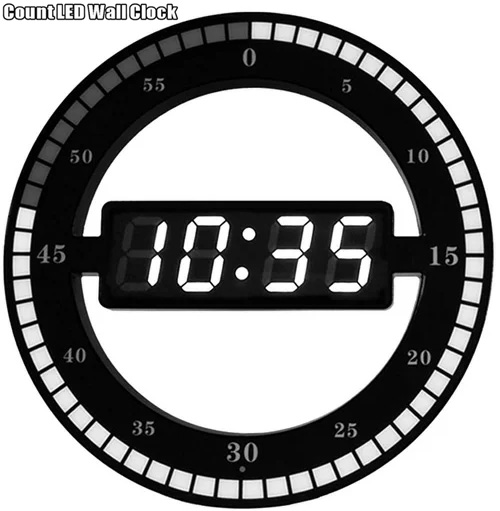 暗闇でも時間 分 秒を表示するインテリア性を重視したホワイトLEDウォールクロックインテリジェントカウントセカンド暗闇でも時間を簡単に確認できる掛け時計スタンド付きで置き時計としてもOKINTELLIGENT SENSITIVE WALL LED でおすすめアイテム。 定番のお歳暮 CLOCK