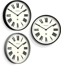 英国デザイン壁掛け時計大型掛け時計ウォールクロックアンティークアイボリーNEW GATE ニューゲートブラック グレー ラウンドフレームENGLAND ローマ字インデックスアンティークビンテージ イギリス丸型掛時計 アナログ ミッドセンチュリー