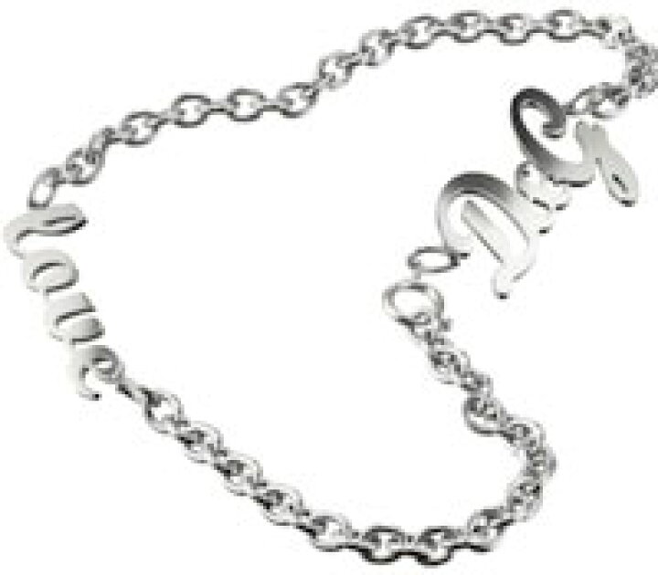 楽天市場】D&G ネックレス ジュエリーD&G筆記プラックロゴ LOVE 
