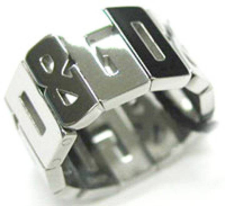 楽天市場】D&G リング ジュエリーシルバーリング D&GロゴラインJewelry  
