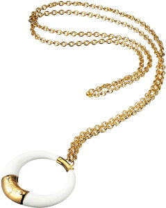 DOLCE&GABBANA �y���_���g�l�b�N���X�z���C�g�R���m ���S���󂠂����`�F�[���l�b�N���XPENDANT NECKLACE�h���K�o �h���`�F���K�b�o�[�iDJ0643 �S�[���h �z�[�������O���[�v�h���K�o D&G �f�B�[���W�[C