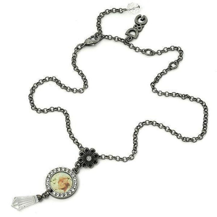 楽天市場】DOLCE&GABBANA ペンダントネックレスクリスタル×フラワー 