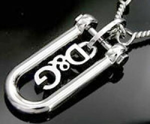 DOLCE��GABBANA D&G���`�F���K�b�o�[�i���^�����S�v���[�g�`�F�[���l�b�N���X �V���o�[�h���K�o U�t���[�� �c�C�X�g�`�F�[�����I �T�[�t