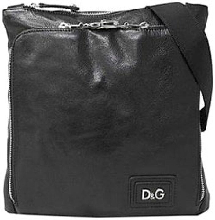 楽天市場】D&G ディー＆ジー 鍵付きレザーショルダーバッグシルバー 