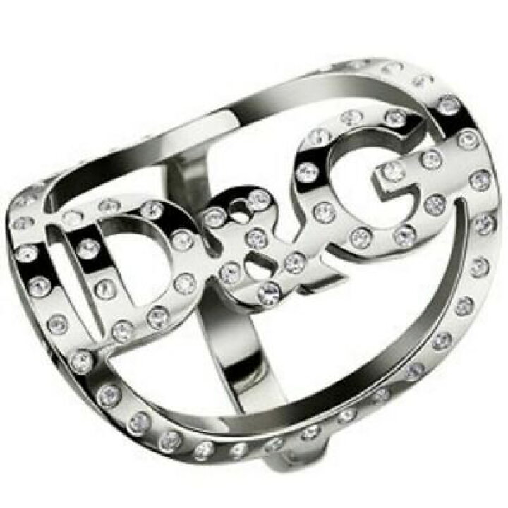 楽天市場】D&G リング ジュエリーシルバーリング ロゴラインストーン 