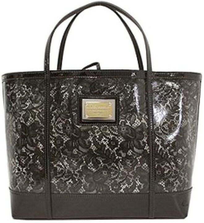 楽天市場】DOLCE&GABBANAレース×ビニール トートバッグ花柄 ロゴ  