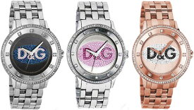 D&G TIME watch PRIME TIMEドルチェ＆ガッバーナ 腕時計 プライムタイムアナログ ラインストーン ステンレスブレスDOLCE＆GABBANAドルガバ ディー＆ジーDW0848DW0849BLDW0847PGD 男女兼用 メンズ レディース
