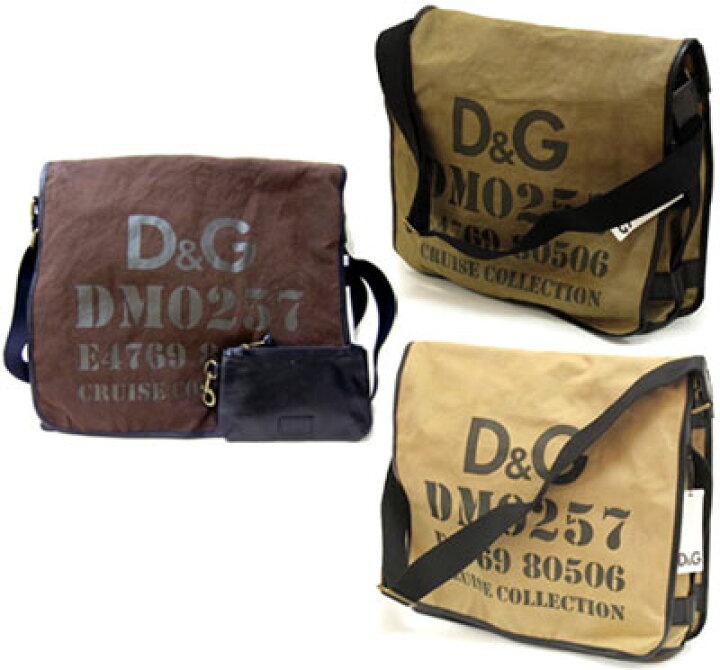 楽天市場】D&G ディー＆ジーキャンバス メッセンジャーバッグポーチ 