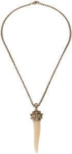 DOLCE&GABBANA �y���_���g�l�b�N���X�z���C�g�A�C�{���[×�}�b�g�S�[���h �R���mPENDANT NECKLACE�h���K�o �h���`�F���K�b�o�[�iGN064A-GAARD-W0800�h���K�o D&G �f�B�[���W�[