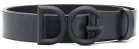 DOLCE&GABBANAドルチェ＆ガッバーナD&Gロゴバックル メンズレザーベルト3CDバックルロゴ 型押し革ベルトCALFLEATHER BELTBKドルガバ ディーアンドジー