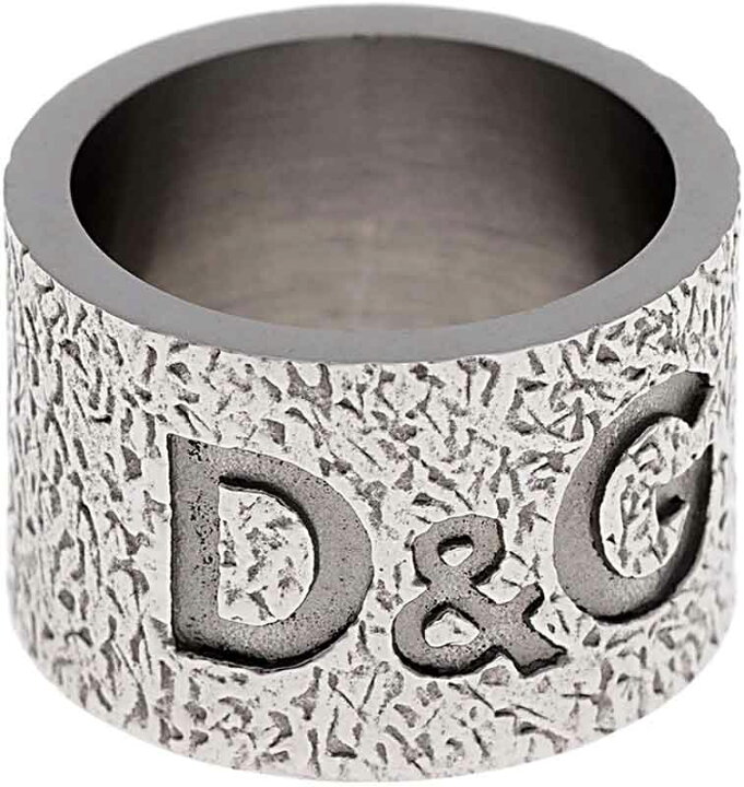 楽天市場】D&G リング ジュエリーワイドシルバーリング シンプルロゴ 
