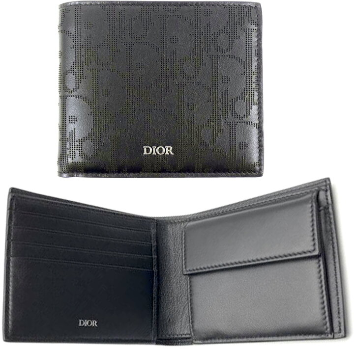 楽天市場】DIOR HOMME ディオールオムイタリア製メンズ二つ折り財布  