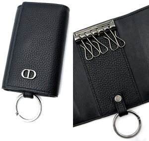 DIOR HOMME �f�B�I�[���I�� �����Y�C�^���A���L�[�����O�t��6�A�L�[�P�[�XCD���^�����S �O���C���h�J�[�t�X�L���L�[�z���_�[�X�i�b�v�{�^���N���[�W���[�_�[�N�u���E�� �u���b�NChristian Dior 