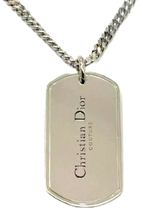楽天市場】Dior HOMME ディオールオムシルバードッグタグメタルロゴ  