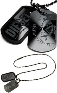DIESEL y_glbNXfB[[ _uv[g hbO^O ubN×ubNANZT[ YPENDANT NECKLACEDX0014Sunstray Dog- Mens