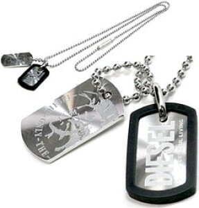 DIESEL y_glbNXfB[[ _uv[ghbO^Oo[P[X qJVo[v[gANZT[ Y fB[XPENDANT NECKLACESunstray Dog- Mens
