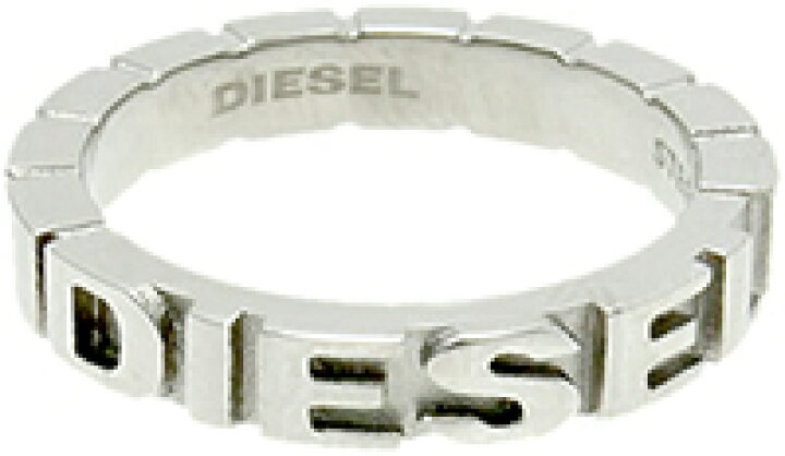 楽天市場】DIESEL ディーゼル シルバーリングレディーリング トツロゴ 